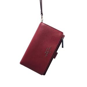 Kate Spade New York‎ Staci Bifold Wallet Red Currant Leather Wristlet